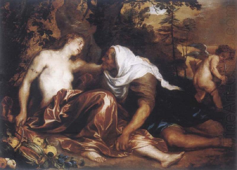The funf senses with landscape, Anthony Van Dyck